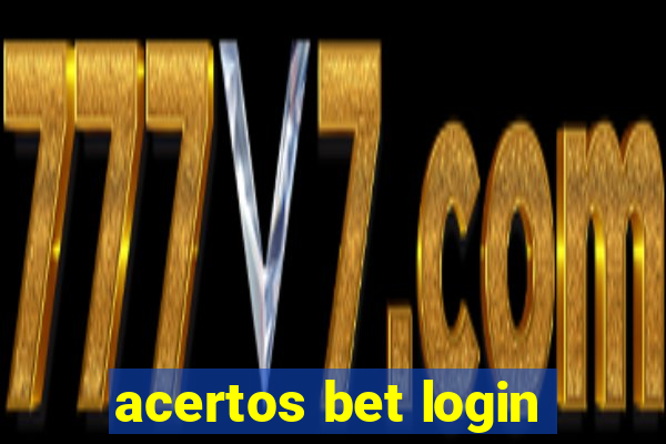 acertos bet login